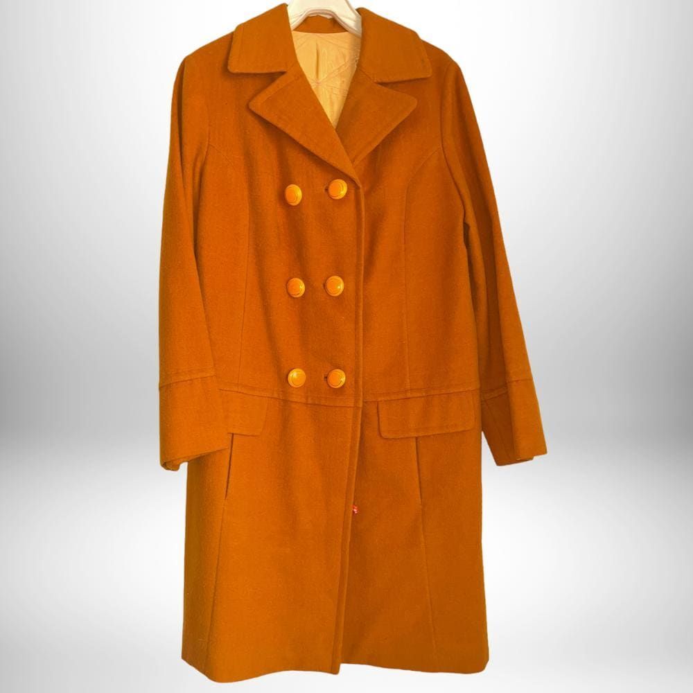 Mint Vintage Condition Custom Made in England 1960s - Mod Long Peacoat
